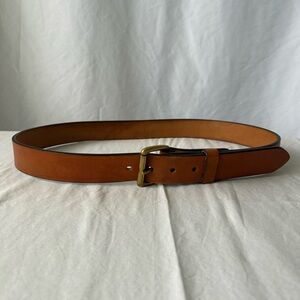 Tanner Goods Classic Men's Leather Belt in Tan size 38 Brass Buckle